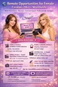Remote Opportunities for Female Male Creators
